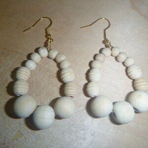 Afrocentric Earrings / Beaded Earrings / Wooden Earrings / Handcrafted Earrings